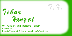 tibor hanzel business card